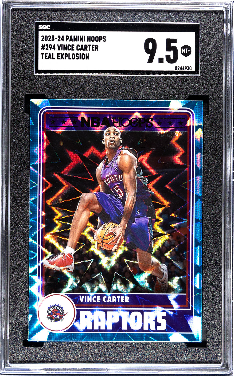 2023-24 Vince Carter Panini Hoops SGC 9.55