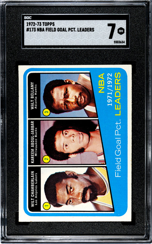 1972-73 Abdul Jabbar Chamberlain Topps SGC 7