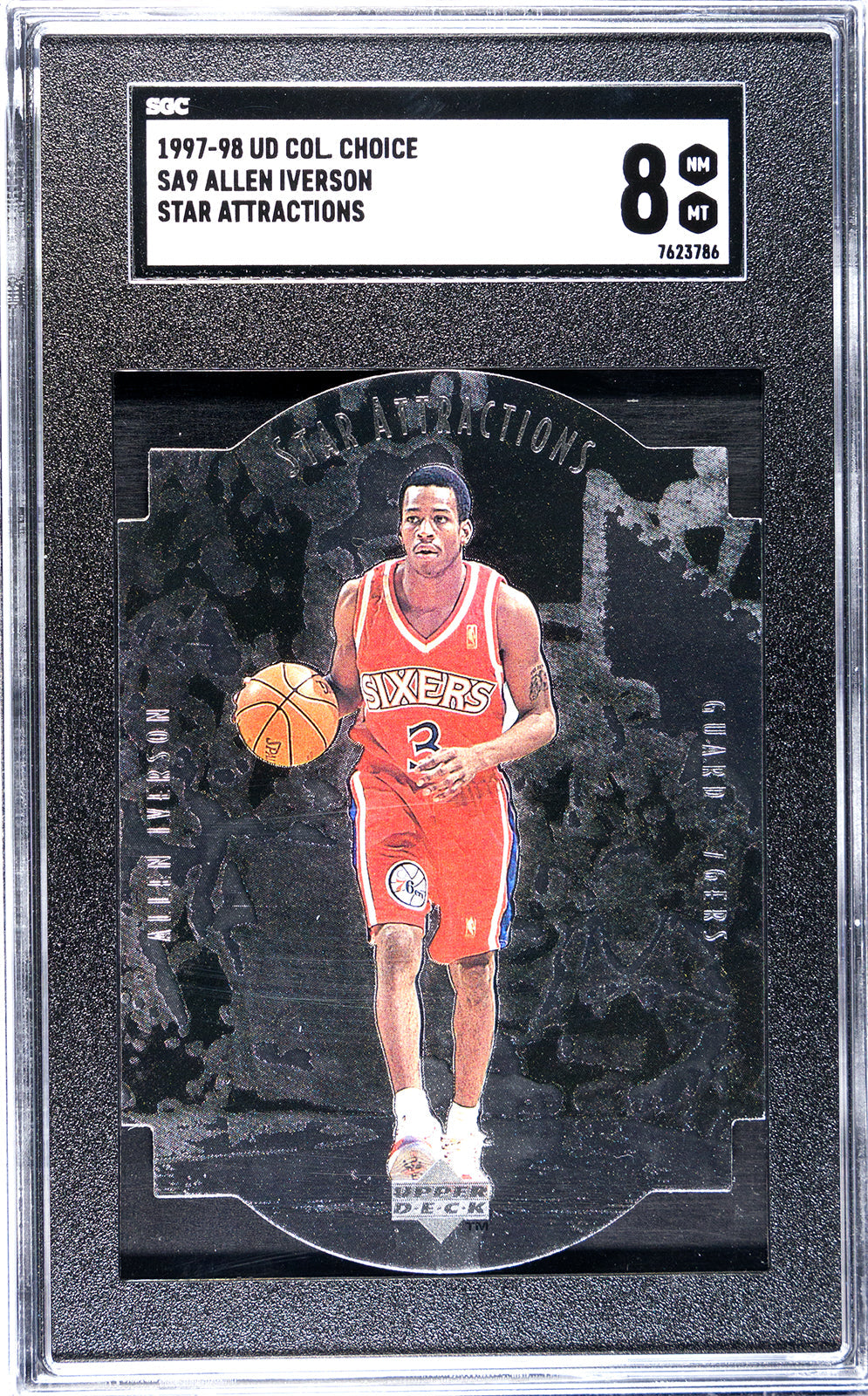 iverson_allen_1997-98_upper_deck_collectors_choice_sa9_allen_iverson_star_attractions_sgc-grade-8_auth-7623786