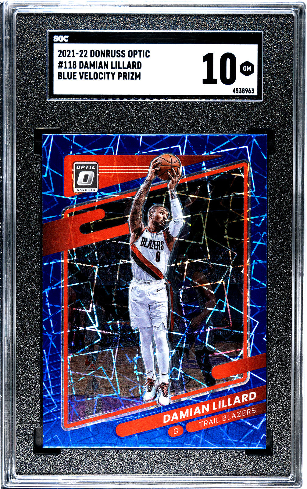 lillard_damian_2021-22_donruss_optic_118_damian_lillard_blue_velocity_prizm_sgc-grade-10_auth-4538963