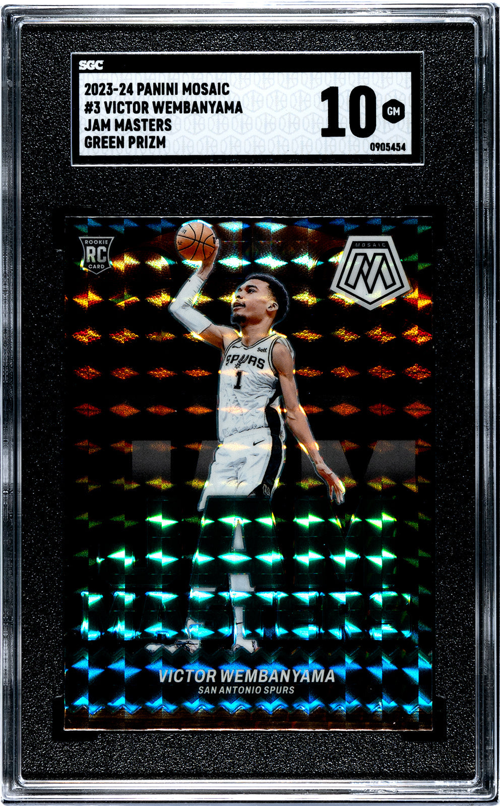 2023-24 Wembanyama Panini Mosaic - SGC 10